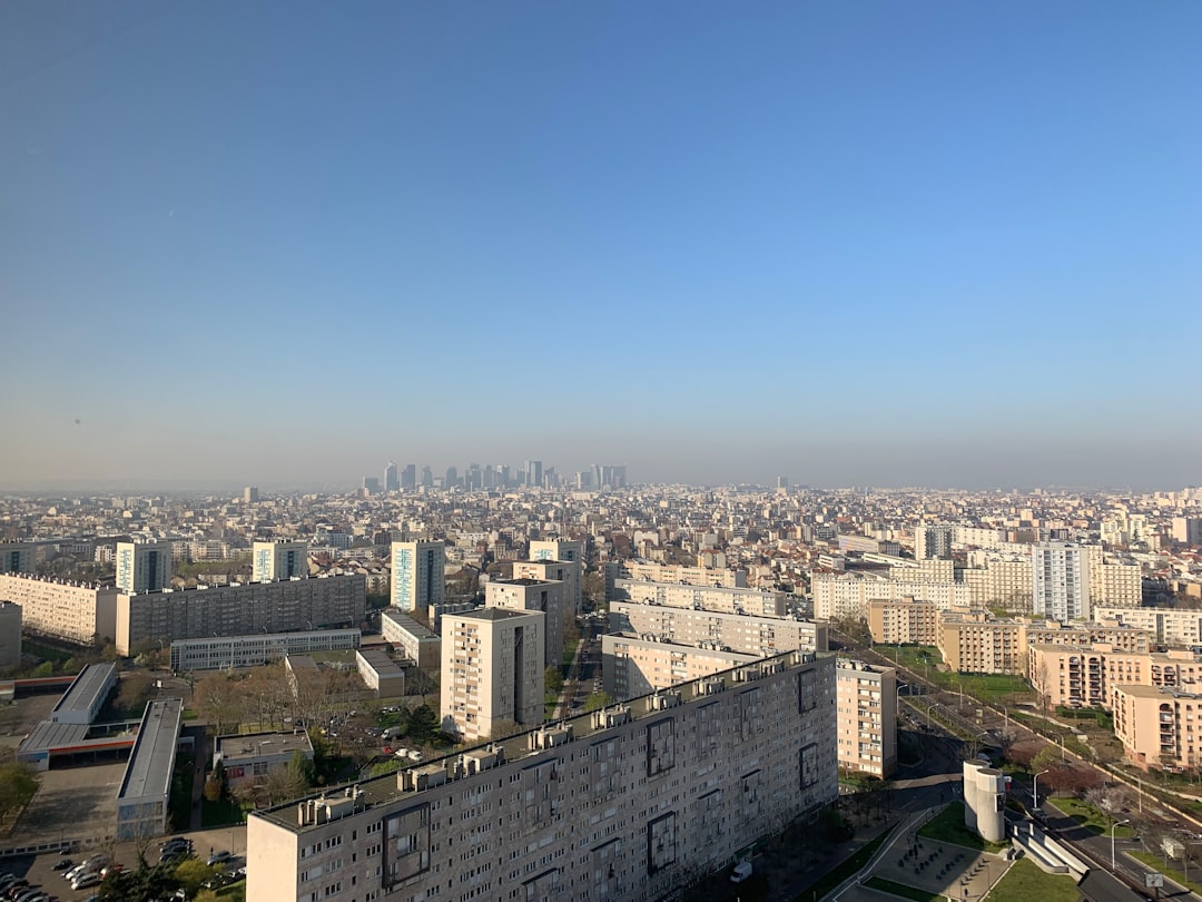 aerial photo of city building